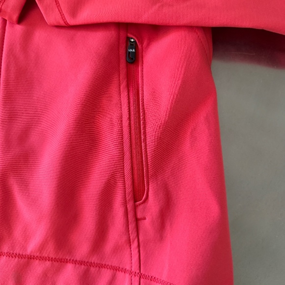 LOLE  lightweight hidden hooded duel zip vented jacket SZ Large RED - Picture 5 of 8